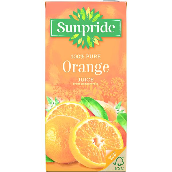 Sunpride Orange Juice , tetra, 1 lt x 12