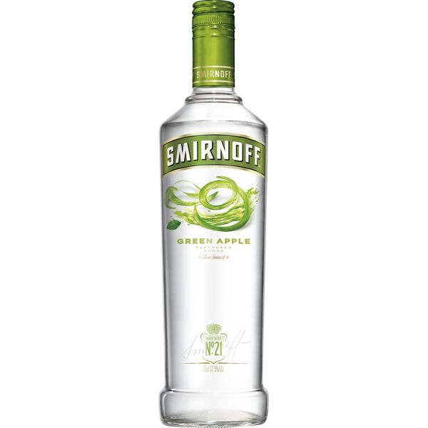 Smirnoff Green Apple Flavoured Vodka, 70cl