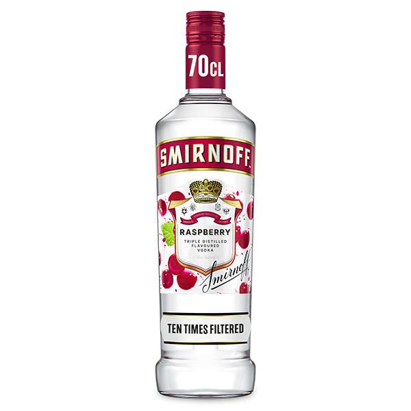 Smirnoff Raspberry, 70 cl x 6