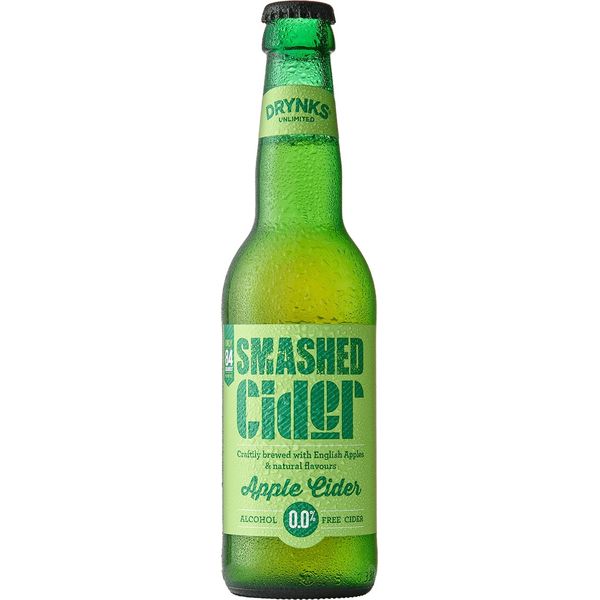 Smashed Cider Alcohol Free Apple Cider, NRB, 330 ml x 12
